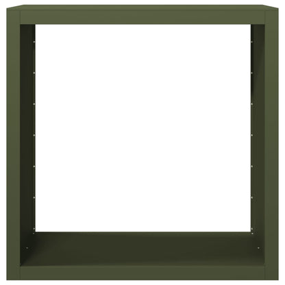 vidaXL Firewood Rack Green 100x40x100 cm Steel
