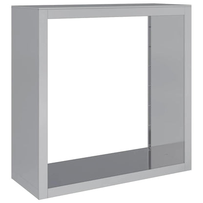 vidaXL Firewood Rack 100x40x100 cm Galvanised Steel