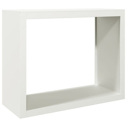 vidaXL Firewood Rack White 100x40x80 cm Steel