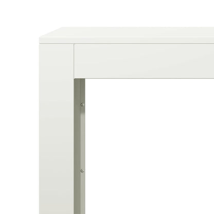 vidaXL Firewood Rack White 100x40x80 cm Steel