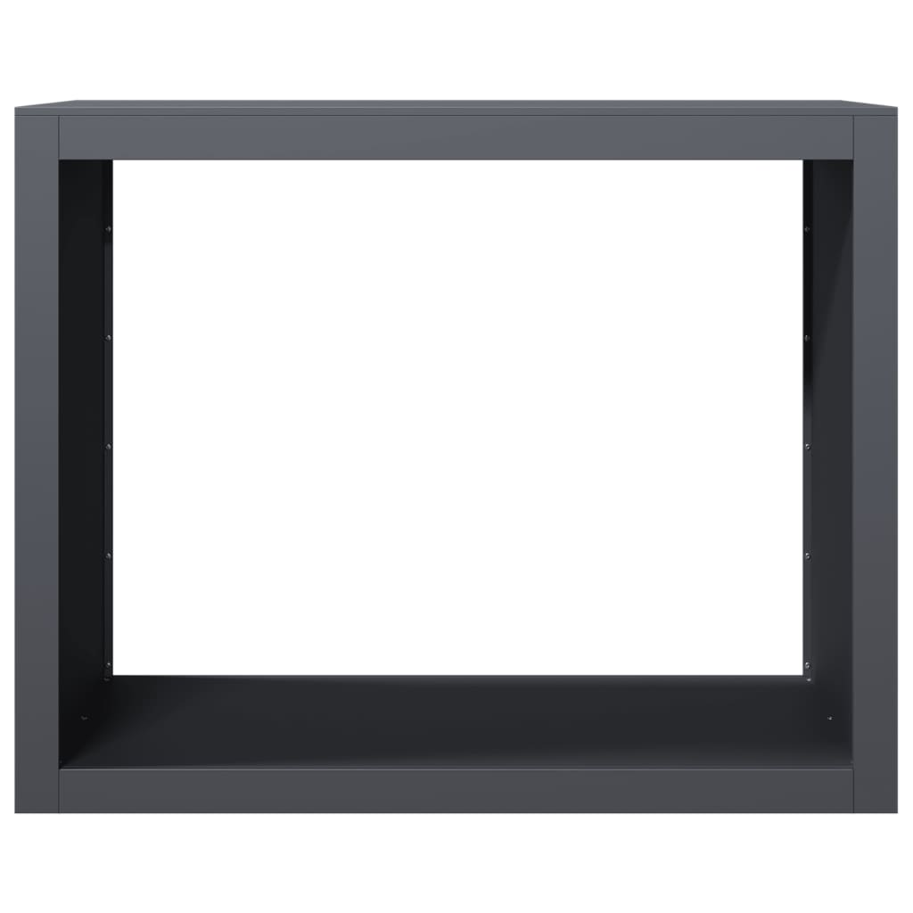 vidaXL Firewood Rack Anthracite 100x40x80 cm Steel