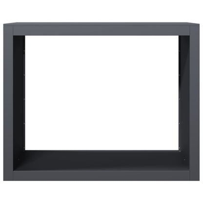 vidaXL Firewood Rack Anthracite 100x40x80 cm Steel