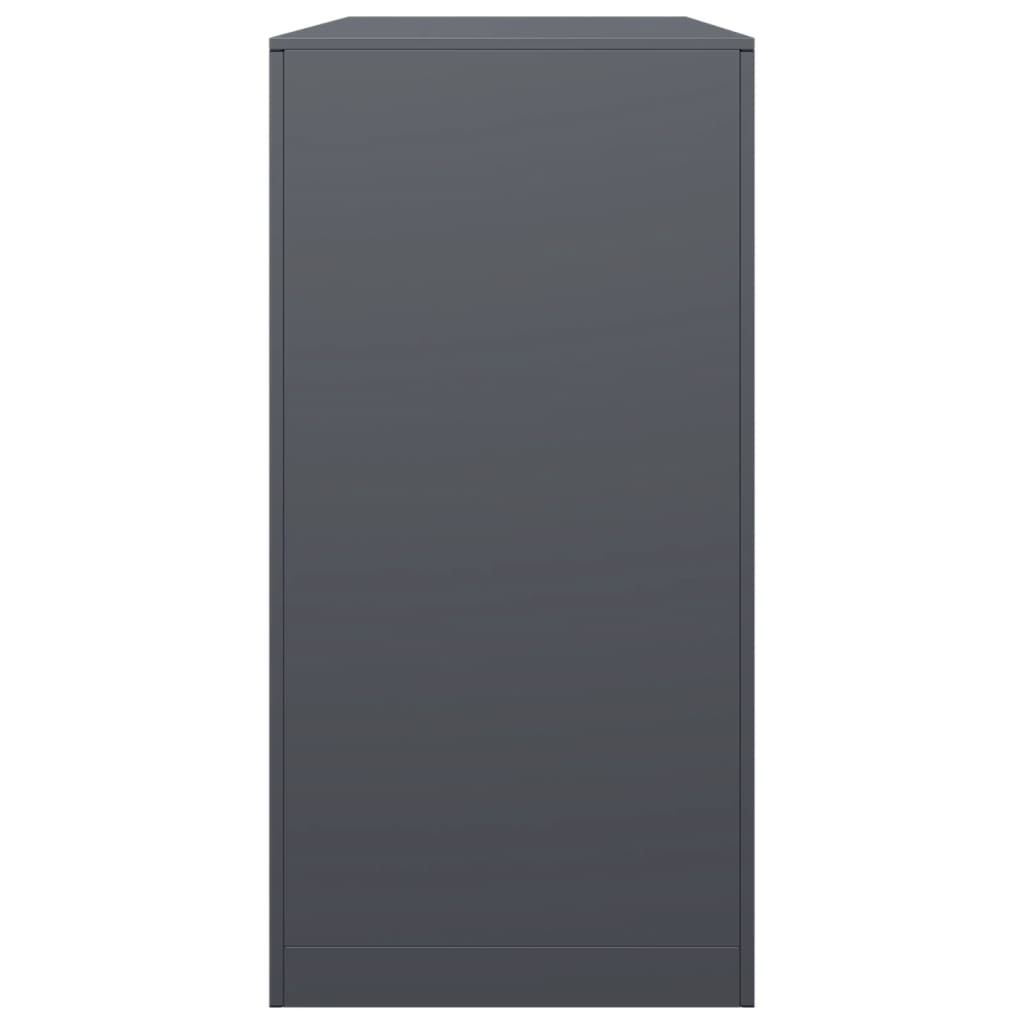 vidaXL Firewood Rack Anthracite 100x40x80 cm Steel