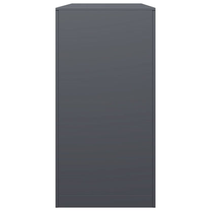 vidaXL Firewood Rack Anthracite 100x40x80 cm Steel