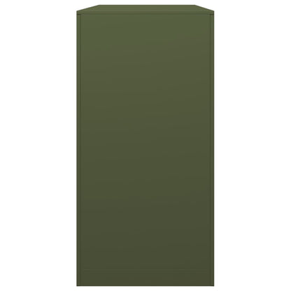 vidaXL Firewood Rack Green 100x40x80 cm Steel