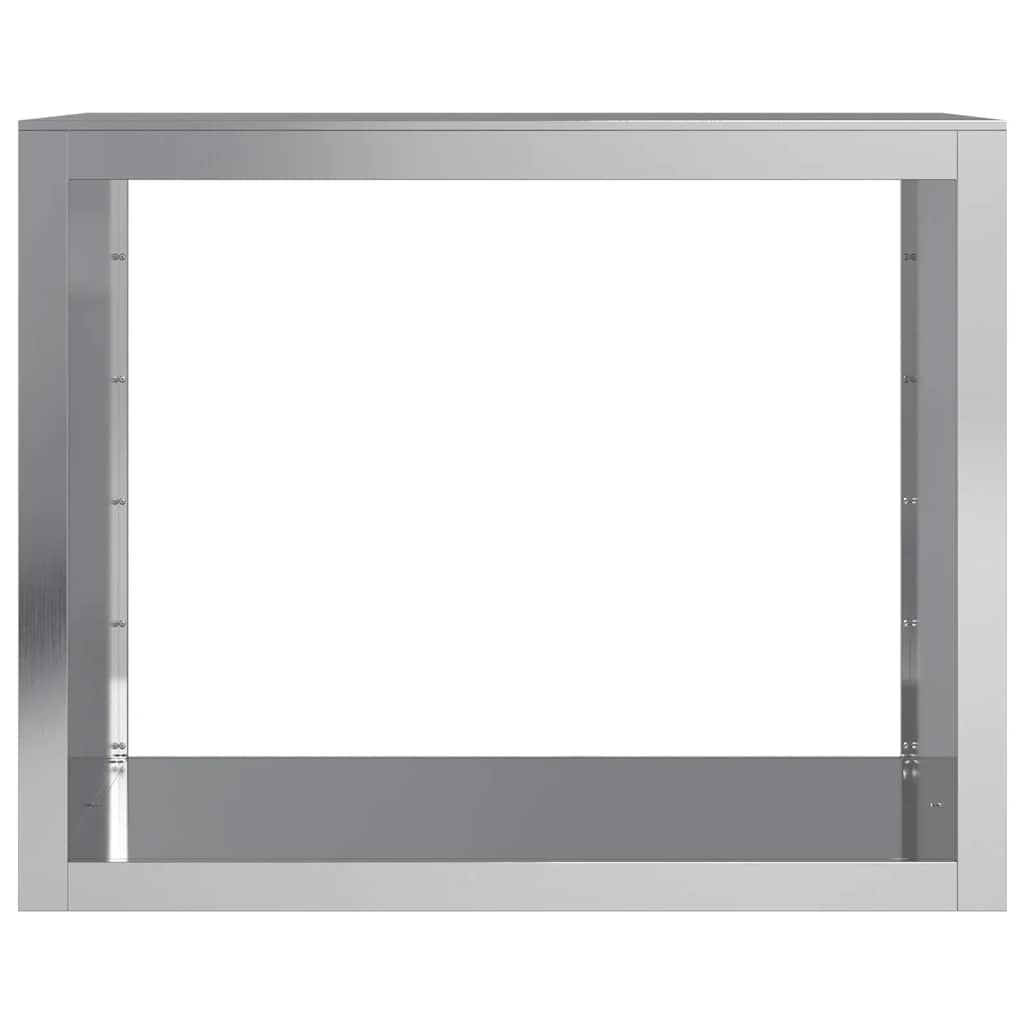 vidaXL Firewood Rack 100x40x80 cm Galvanised Steel