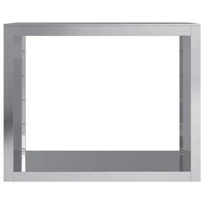vidaXL Firewood Rack 100x40x80 cm Galvanised Steel