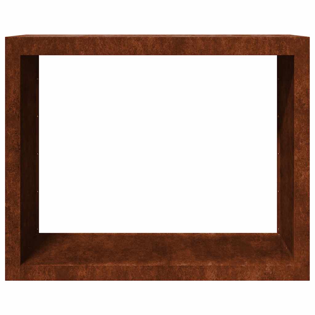 vidaXL Firewood Rack 100x40x80 cm Weathering Steel