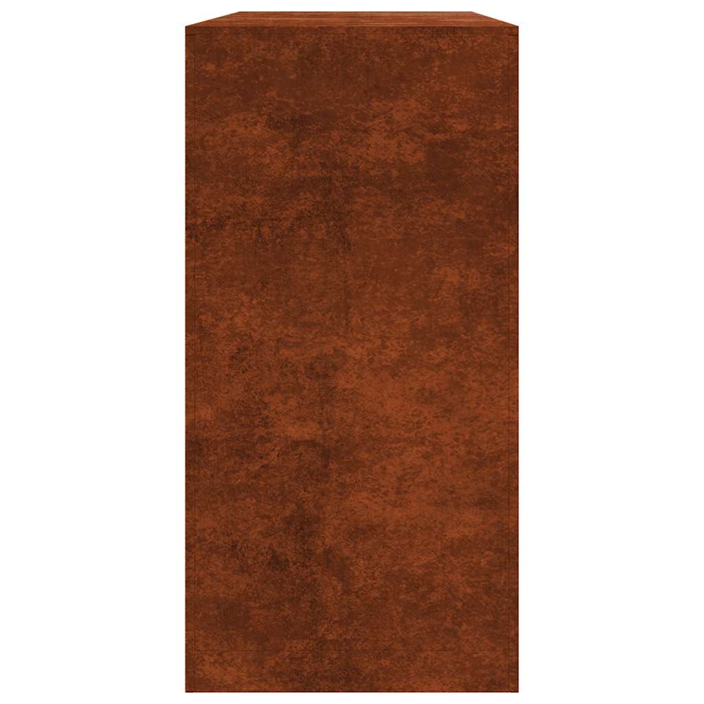 vidaXL Firewood Rack 100x40x80 cm Weathering Steel