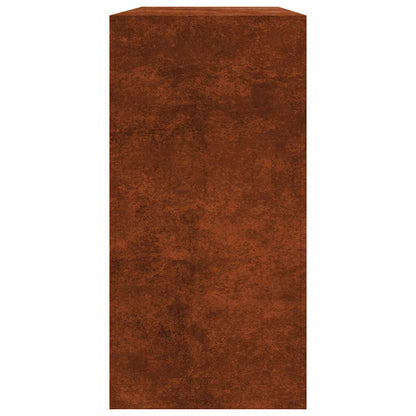 vidaXL Firewood Rack 100x40x80 cm Weathering Steel