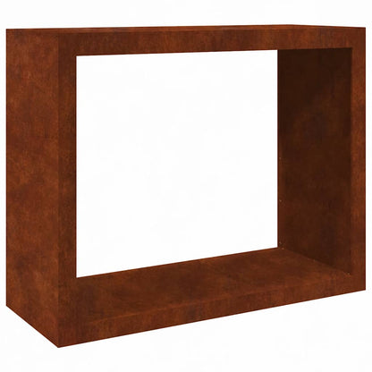 vidaXL Firewood Rack 100x40x80 cm Weathering Steel