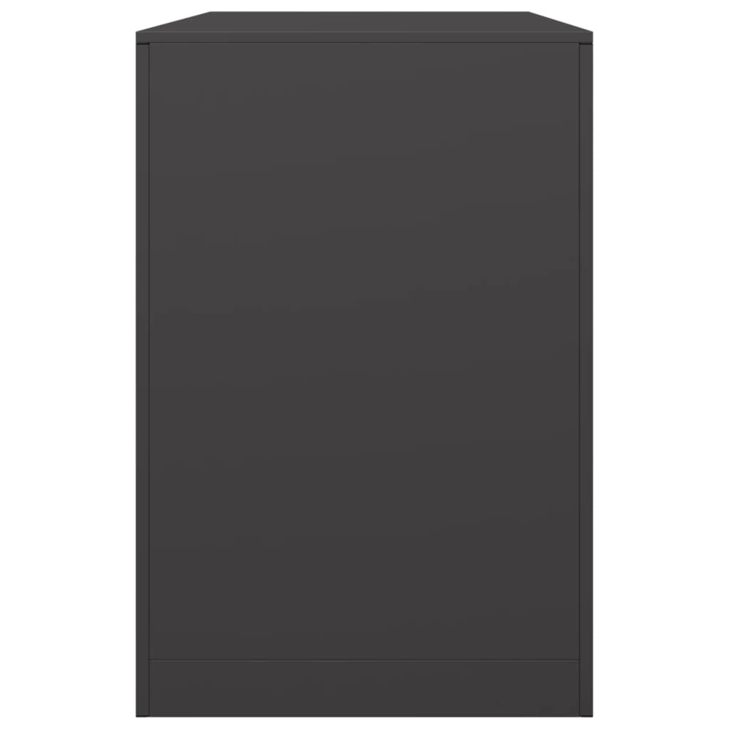 vidaXL Firewood Rack Black 100x40x60 cm Steel