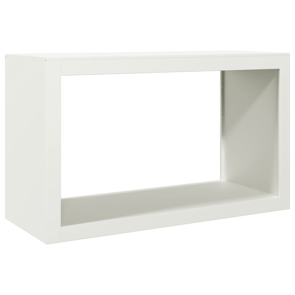 vidaXL Firewood Rack White 100x40x60 cm Steel