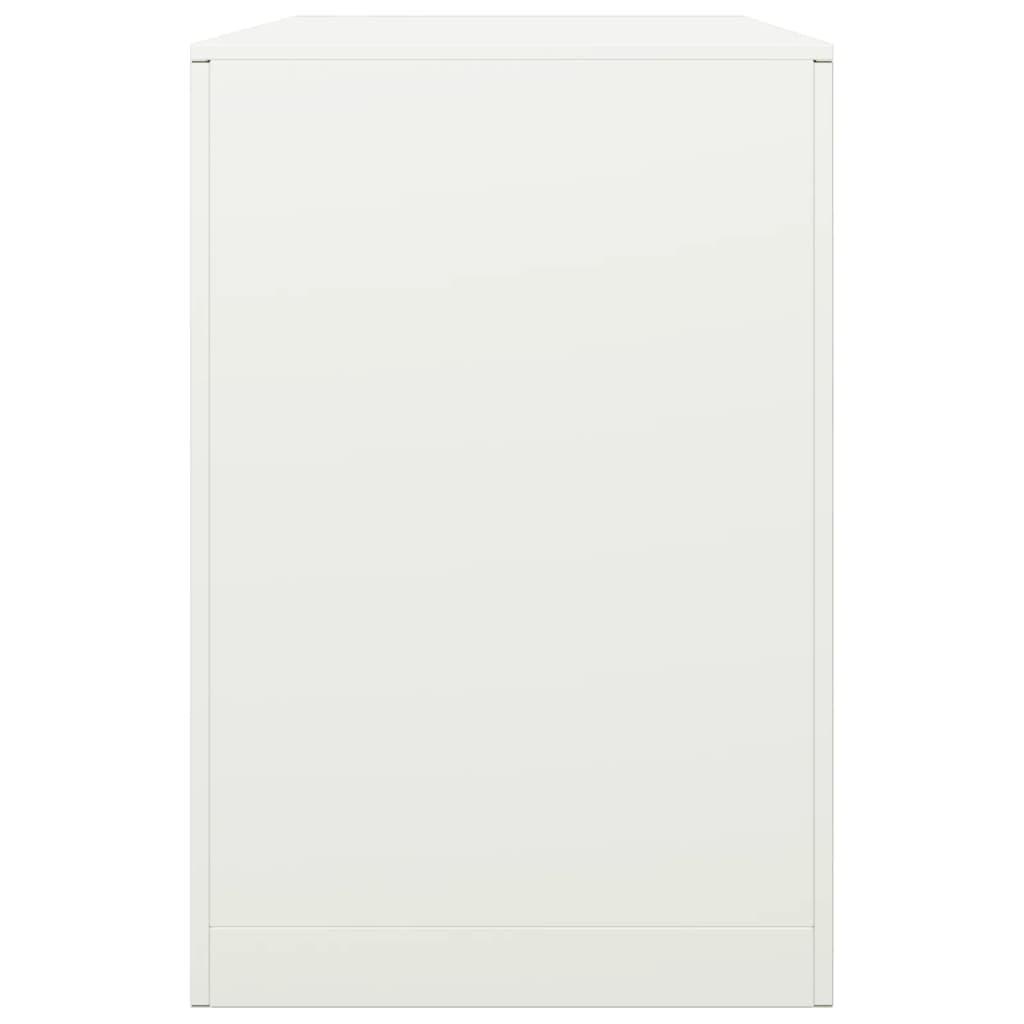 vidaXL Firewood Rack White 100x40x60 cm Steel
