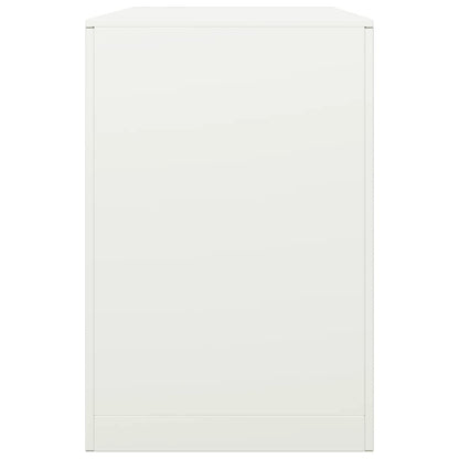 vidaXL Firewood Rack White 100x40x60 cm Steel
