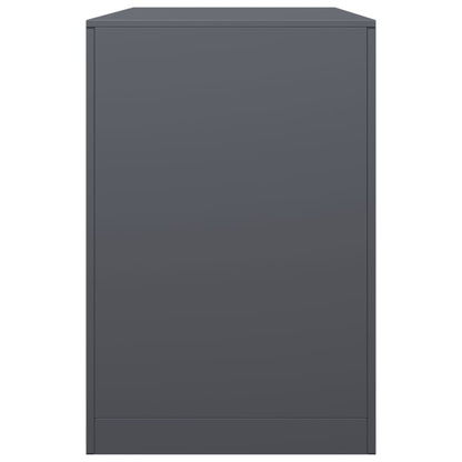 vidaXL Firewood Rack Anthracite 100x40x60 cm Steel
