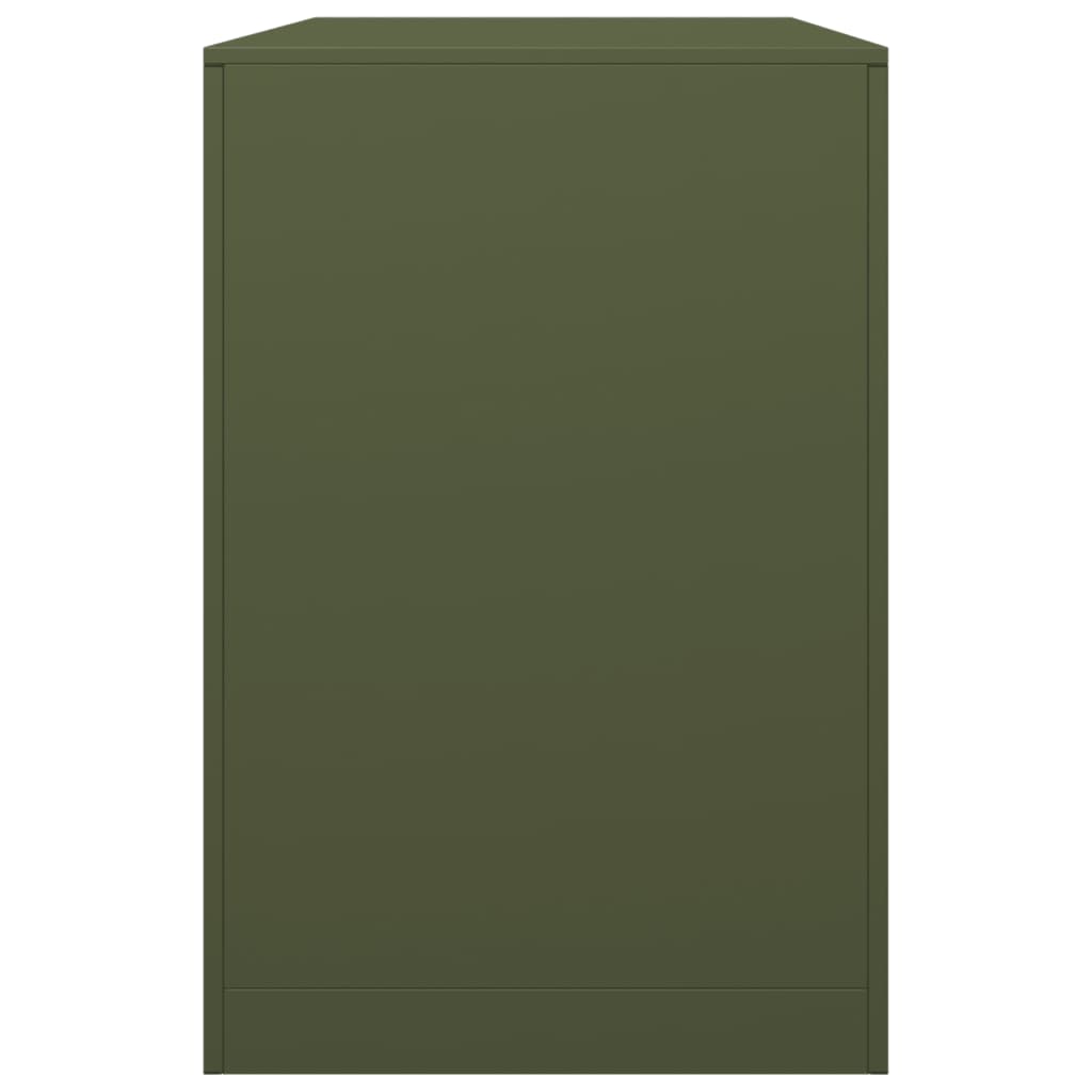 vidaXL Firewood Rack Green 100x40x60 cm Steel