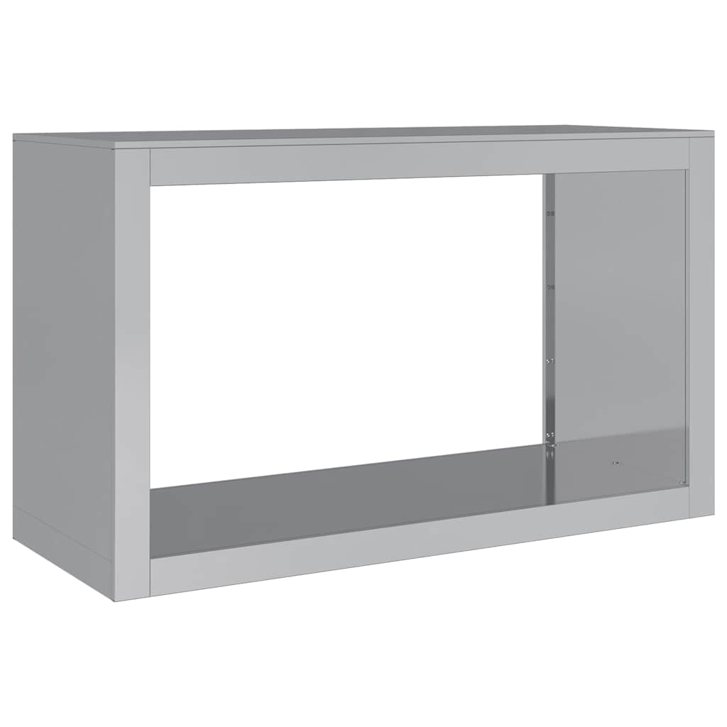 vidaXL Firewood Rack 100x40x60 cm Galvanised Steel