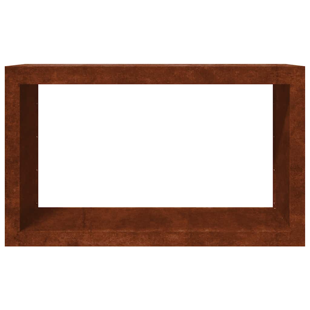 vidaXL Firewood Rack 100x40x60 cm Weathering Steel