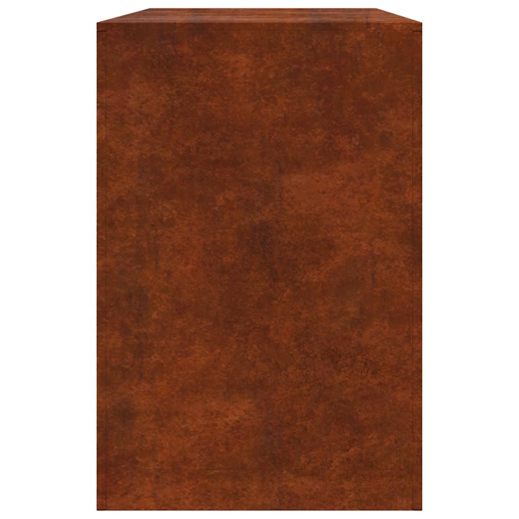 vidaXL Firewood Rack 100x40x60 cm Weathering Steel