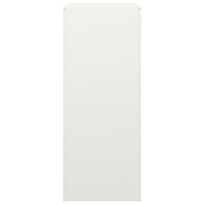 vidaXL Firewood Rack White 60x40x100 cm Steel