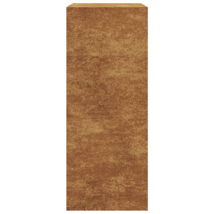 vidaXL Firewood Rack 60x40x100 cm Weathering Steel