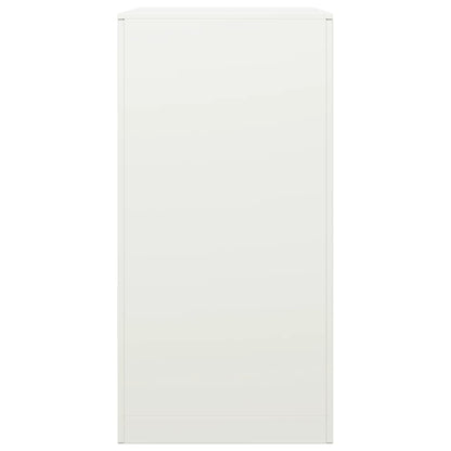 vidaXL Firewood Rack White 60x40x80 cm Steel