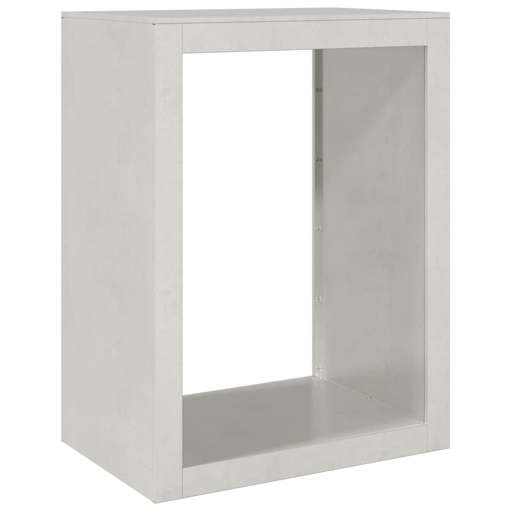 vidaXL Firewood Rack 60x40x80 cm Stainless Steel