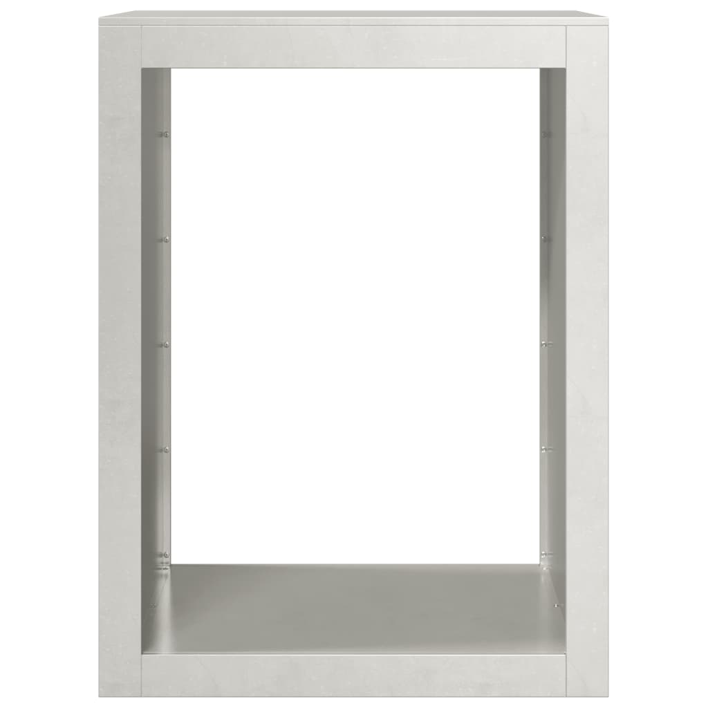 vidaXL Firewood Rack 60x40x80 cm Stainless Steel