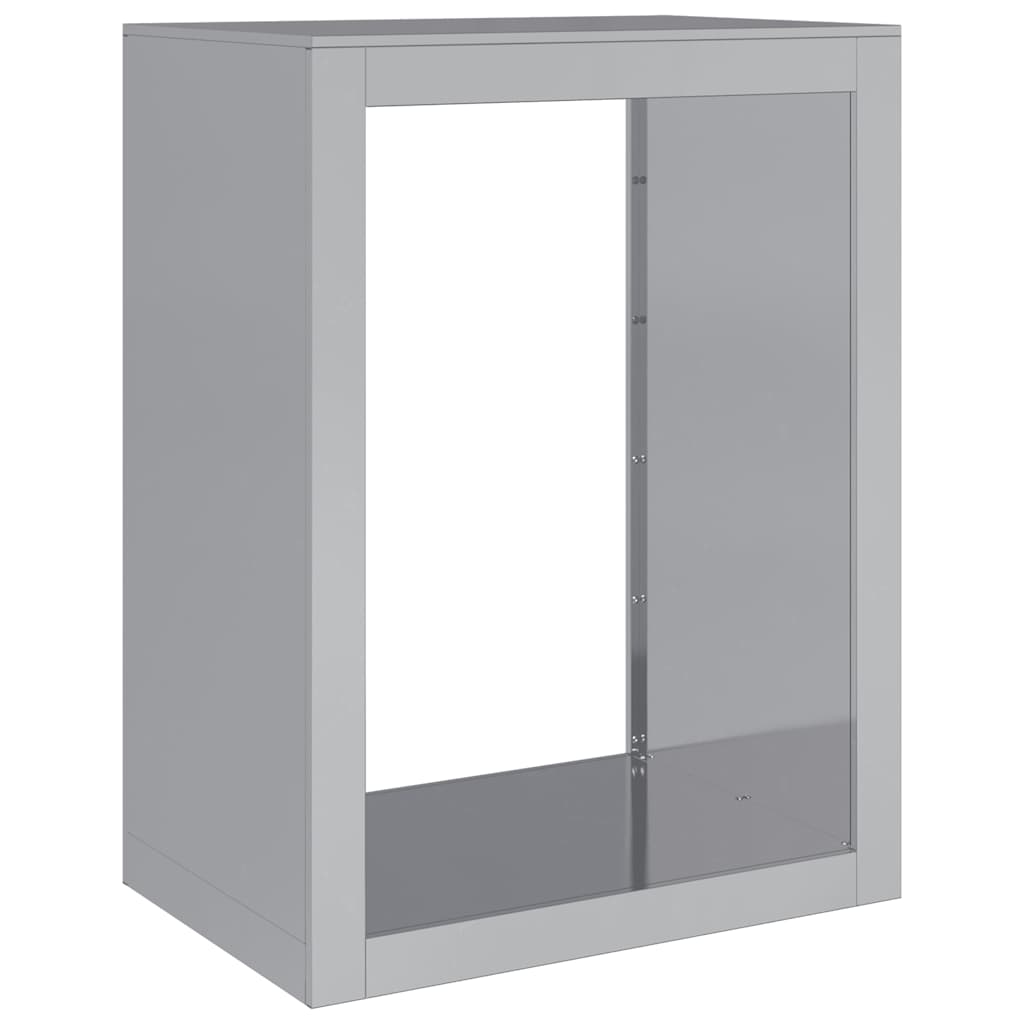 vidaXL Firewood Rack 60x40x80 cm Galvanised Steel