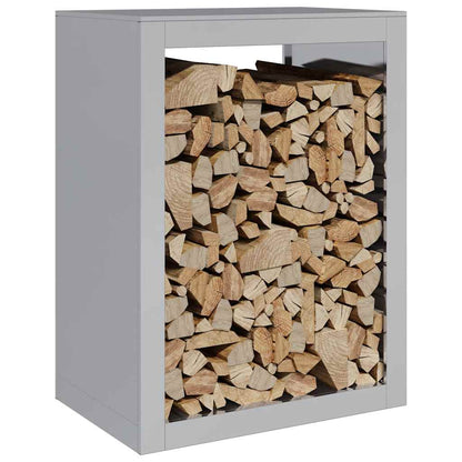 vidaXL Firewood Rack 60x40x80 cm Galvanised Steel