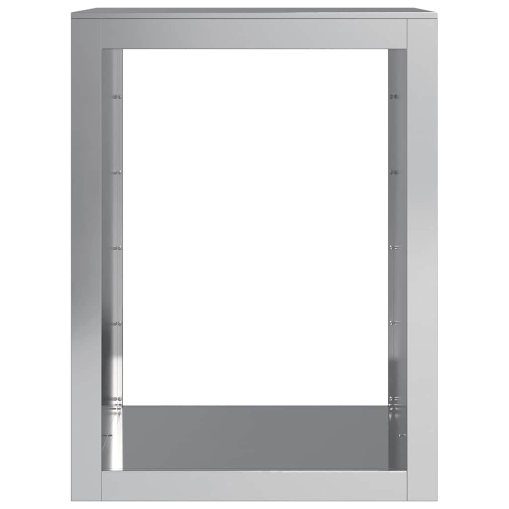 vidaXL Firewood Rack 60x40x80 cm Galvanised Steel