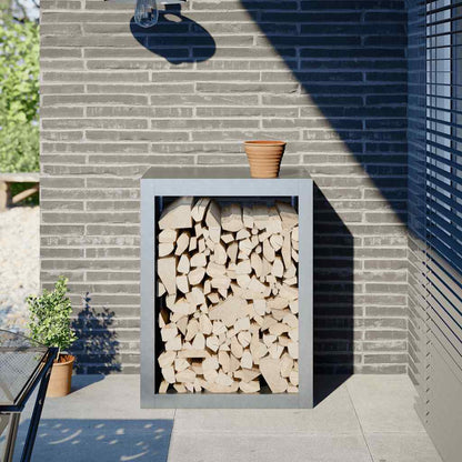 vidaXL Firewood Rack 60x40x80 cm Galvanised Steel