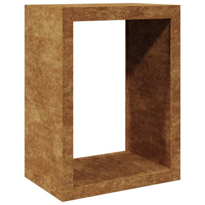 vidaXL Firewood Rack 60x40x80 cm Weathering Steel