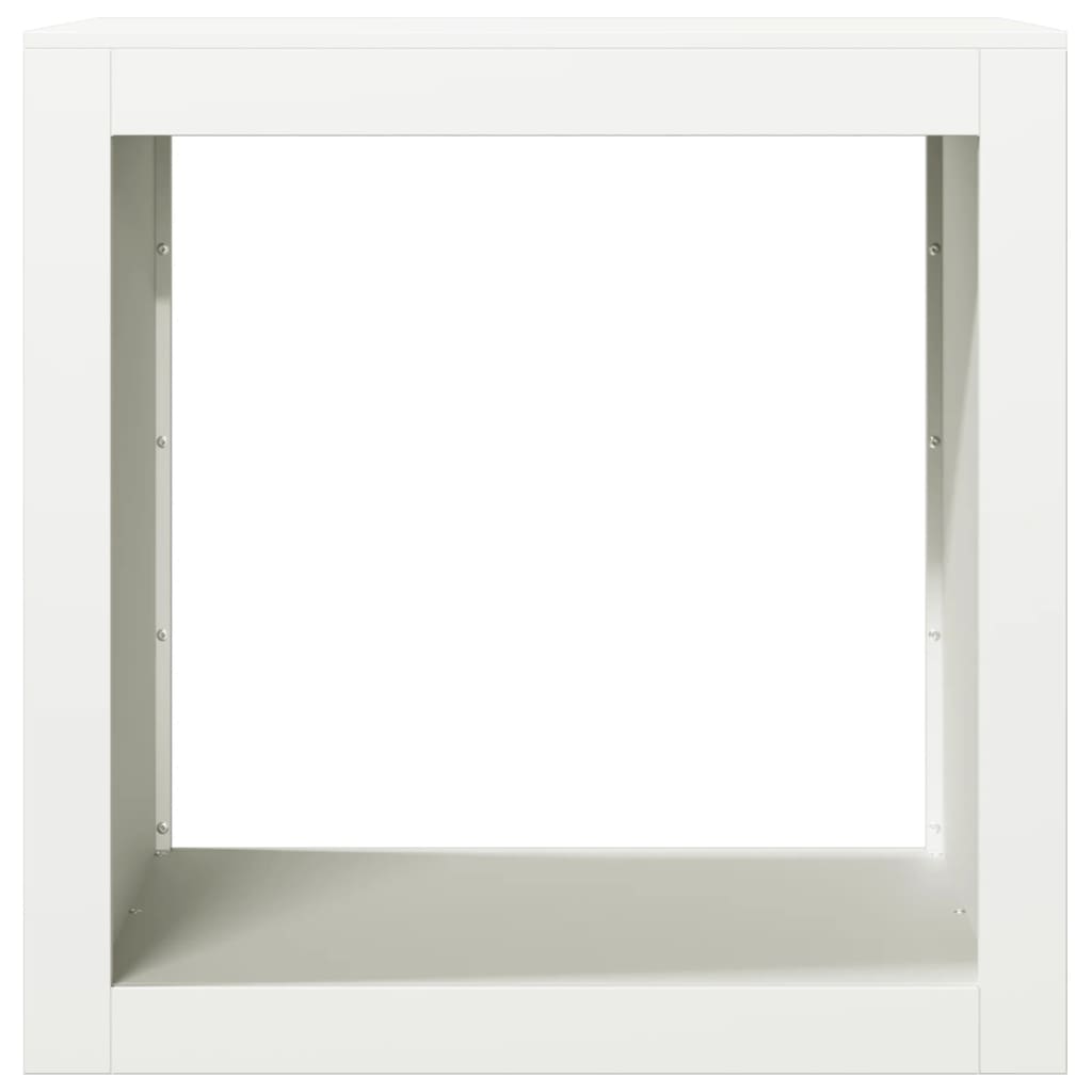 vidaXL Firewood Rack White 60x40x60 cm Steel