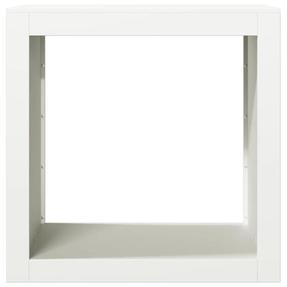 vidaXL Firewood Rack White 60x40x60 cm Steel