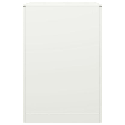 vidaXL Firewood Rack White 60x40x60 cm Steel