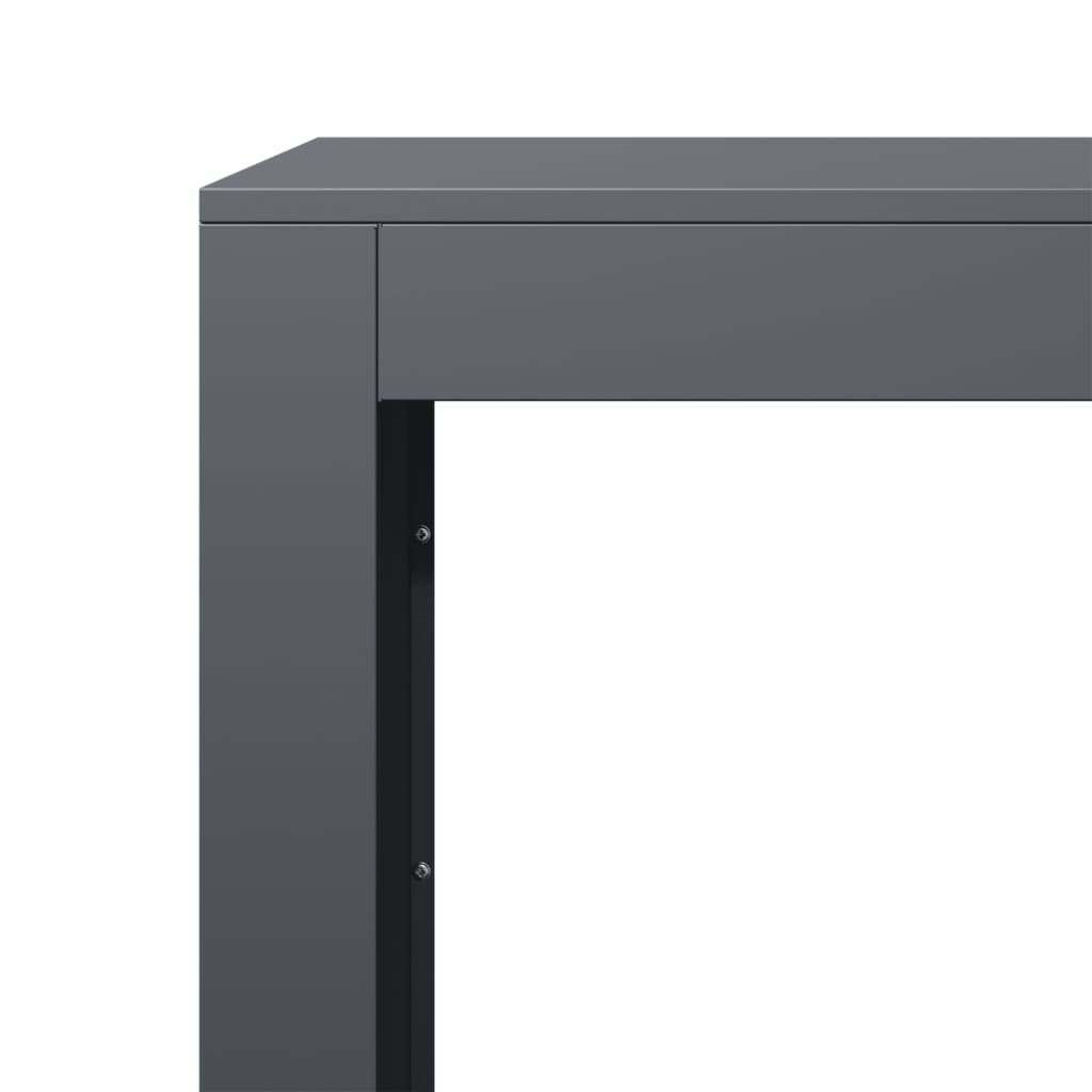 vidaXL Firewood Rack Anthracite 60x40x60 cm Steel
