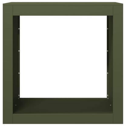 vidaXL Firewood Rack Green 60x40x60 cm Steel