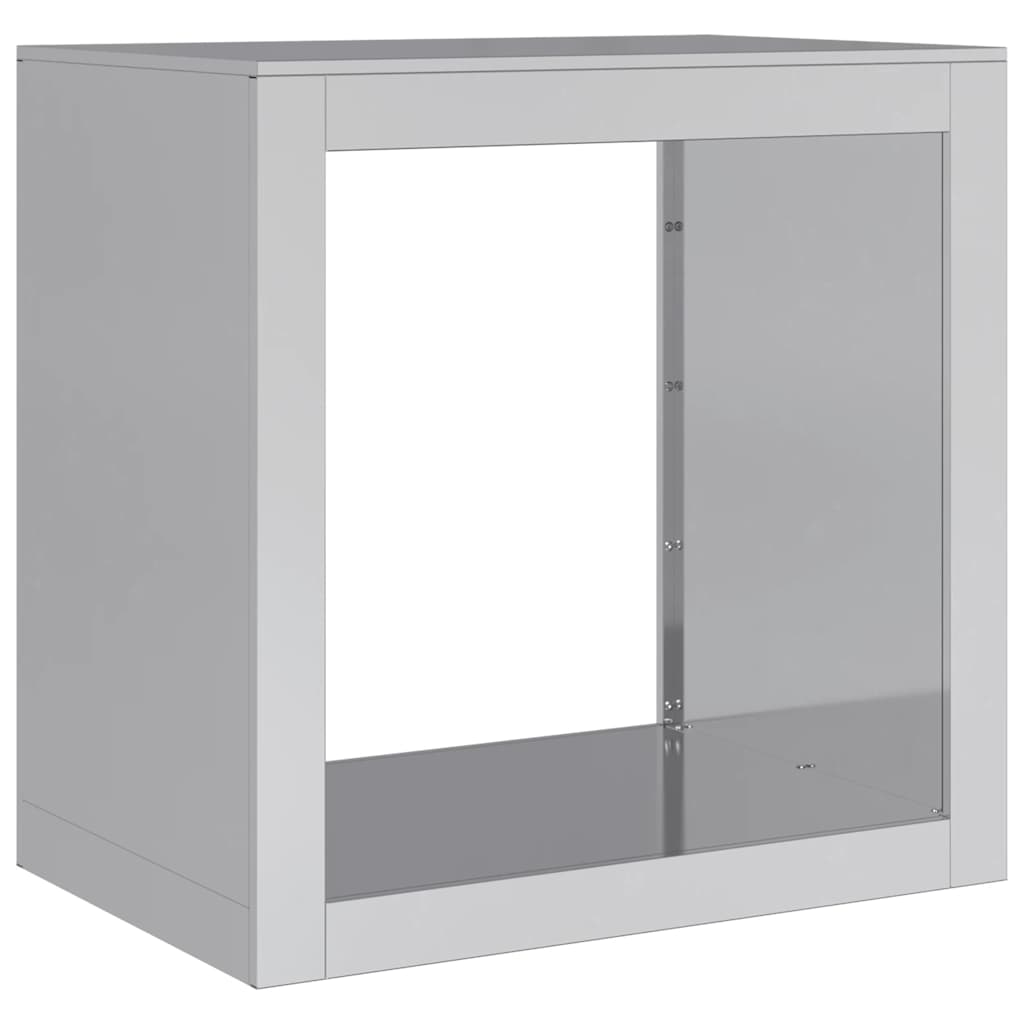 vidaXL Firewood Rack 60x40x60 cm Galvanised Steel