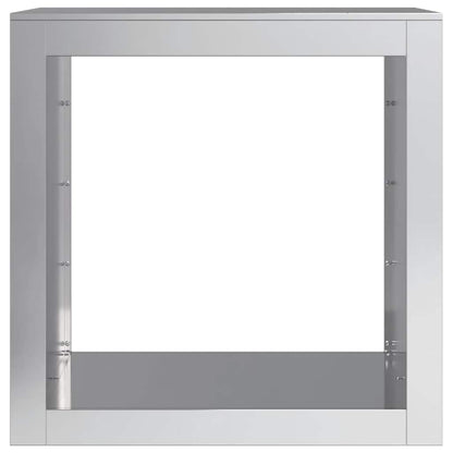 vidaXL Firewood Rack 60x40x60 cm Galvanised Steel