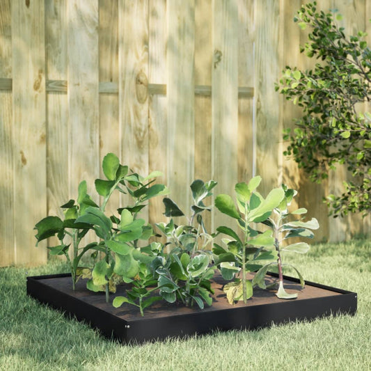 vidaXL Garden Raised Bed Black 100x100x18,5 cm Steel