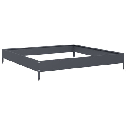 vidaXL Garden Raised Bed Anthracite 100x100x18.5 cm Steel