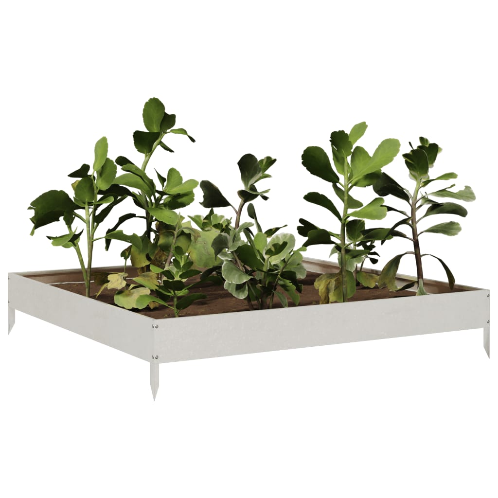 vidaXL Garden Raised Bed 100x100x18,5 cm Stainless Steel