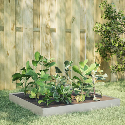 vidaXL Garden Raised Bed 100x100x18,5 cm Stainless Steel