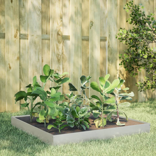 vidaXL Garden Raised Bed 100x100x18,5 cm Stainless Steel