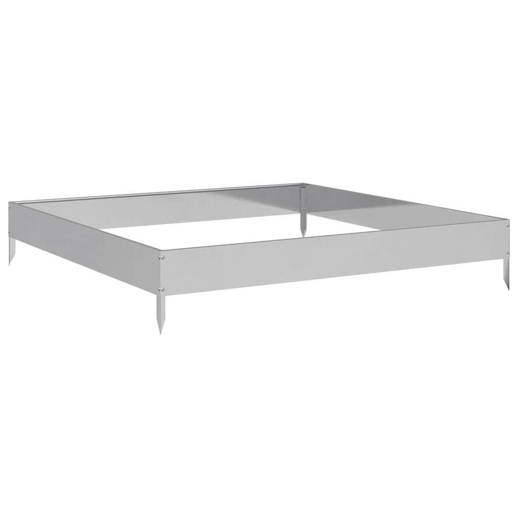 vidaXL Garden Raised Bed 100x100x18.5 cm Galvanised Steel