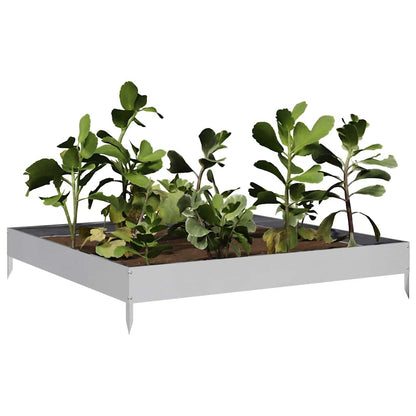 vidaXL Garden Raised Bed 100x100x18,5 cm Galvanised Steel