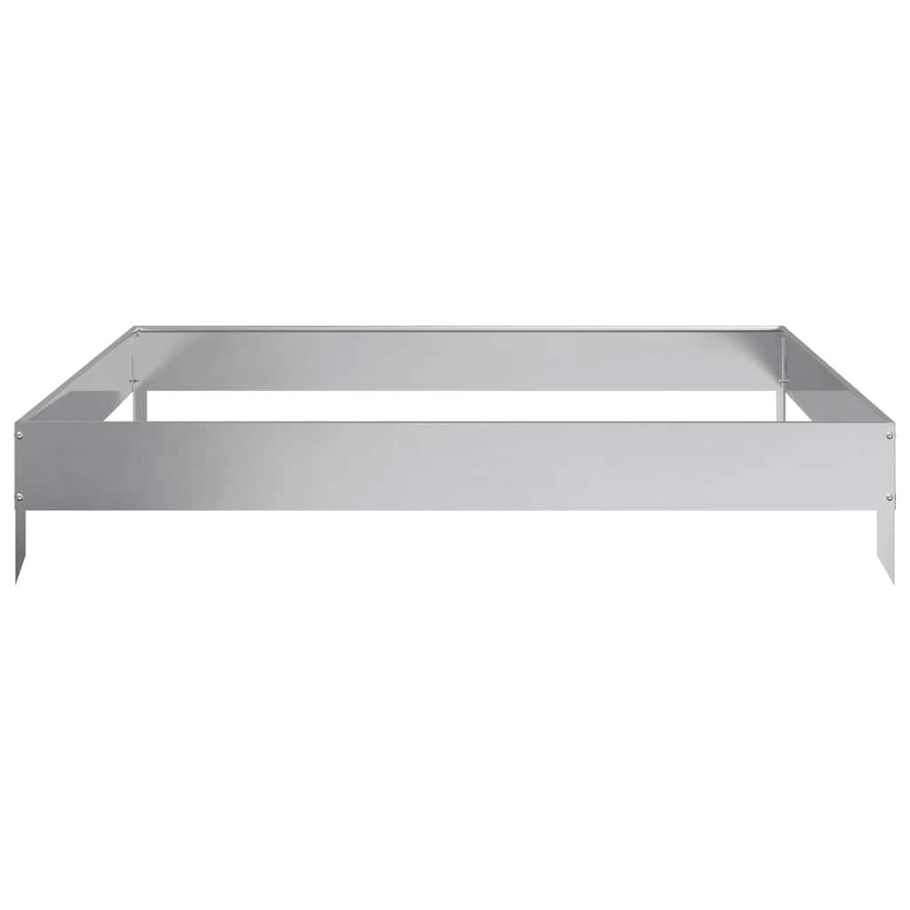 vidaXL Garden Raised Bed 100x100x18.5 cm Galvanised Steel