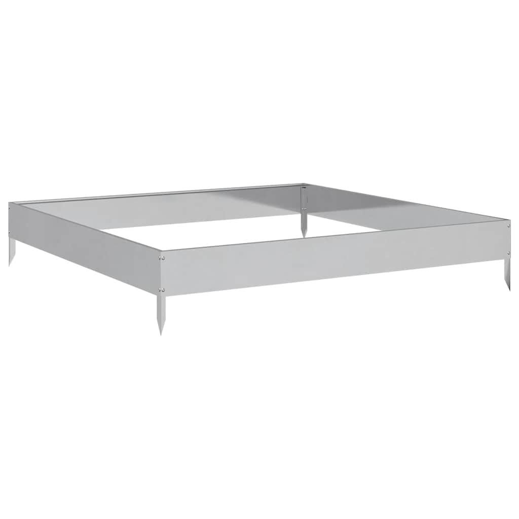 vidaXL Garden Raised Bed 100x100x18.5 cm Galvanised Steel